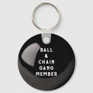 Porte-clés Balle et chaîne amusante