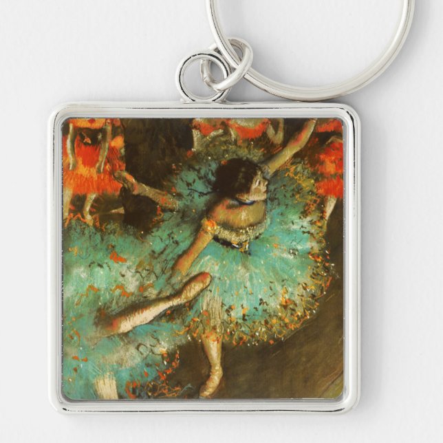Porte-clés Ballerina Dance Green Dancer Edger Degas Peinture (Devant)