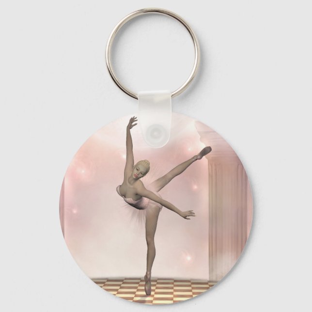 Porte-clés ballerine rose (Recto)