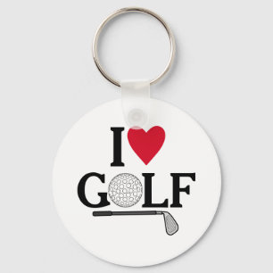 Porte-clés Balles de golf personnalisables J'adore