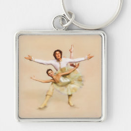 Porte-clés Ballet Pas de Deux Couple en Pose romantique