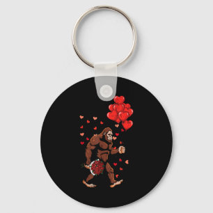 Porte-clés Ballons de la Saint-Valentin Bigfoot Sasquatch Hom