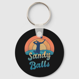Porte-clés Ballons de sable pour un joueur de beach-volley