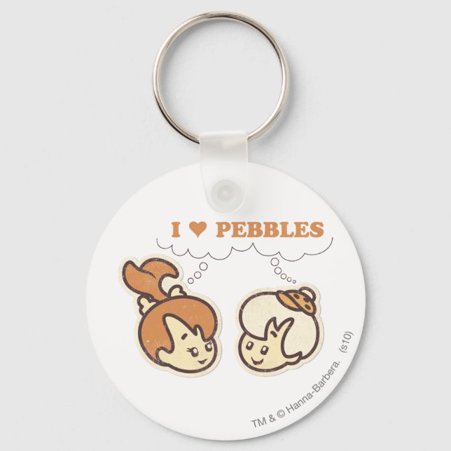 Porte-clés Bam Bam aime PEBBLES™ (Recto)