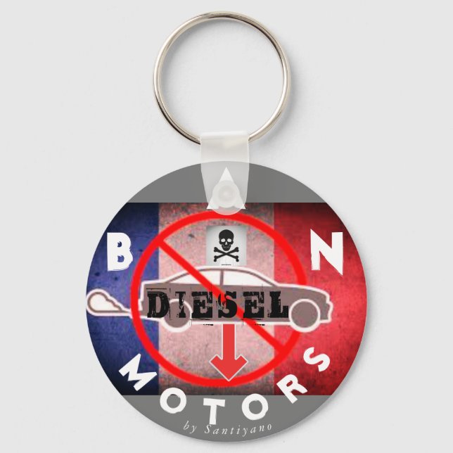 Porte-clés Ban Diesel Motors - rond (Recto)