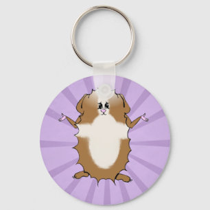 Porte-clés Bande dessinée Abyssinian Guinea Pig