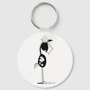Porte-clés Bande dessinée mignonne de cheval de peinture