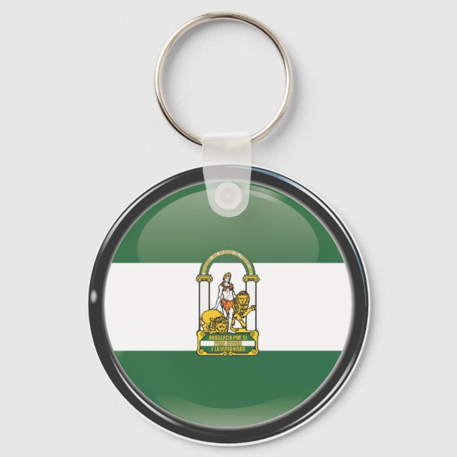 Porte-clés Bandera y escudo de Andalucía (Recto)