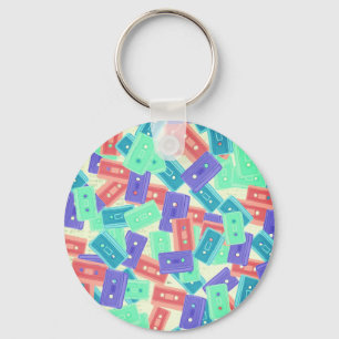 Porte-clés Bandes-cassettes Pastel - 90s Musique esthétique