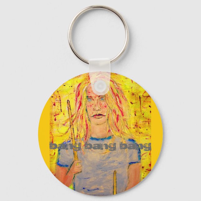 Porte-clés bang bang bang Drummer Girl (Recto)