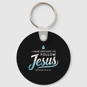 Porte-clés Baptisé J'Ai Décidé De Suivre Jésus Baptême