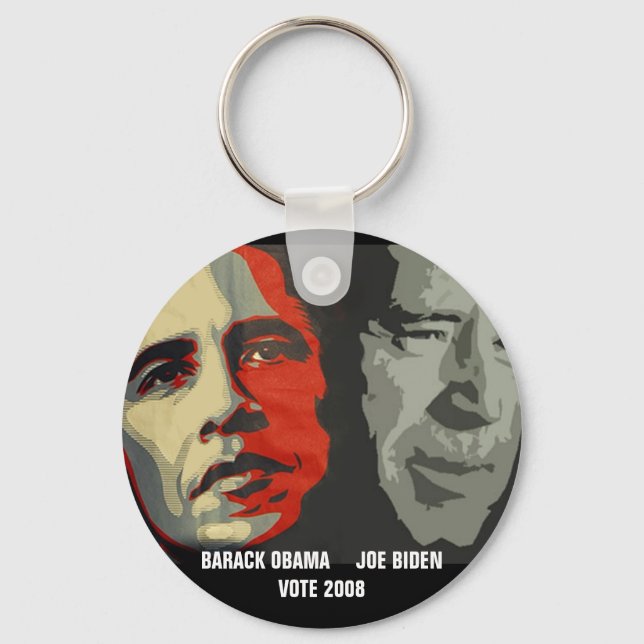 PORTE-CLÉS BARACK OBAMA JOE BID... (Recto)