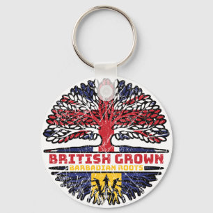 Porte-clés Barbados Barbadian Uk United Kingdom British Tree