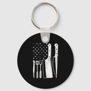 Porte-clés Barbecue drapeau américain patriotique quatrième j