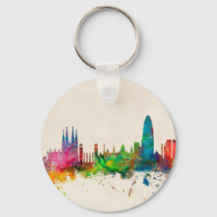 Porte-clés Barcelona Spain Skyline