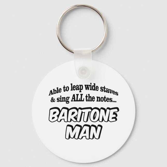 Porte-clés Baritone Man - Music Superhero (Recto)
