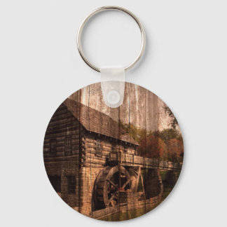 Porte-clés Barn Wood farmhouse mill water wheel