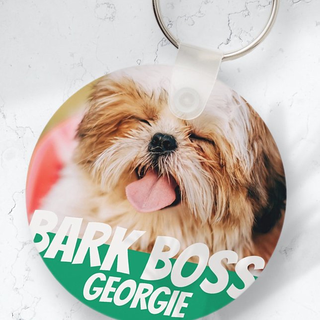 Porte-clés Barre Boss Animal Chien Photo Cool moderne Simple (Créateur téléchargé)