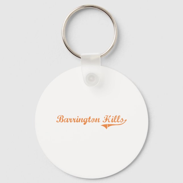 Porte-clés Barrington Hills Illinois Classic Design (Recto)