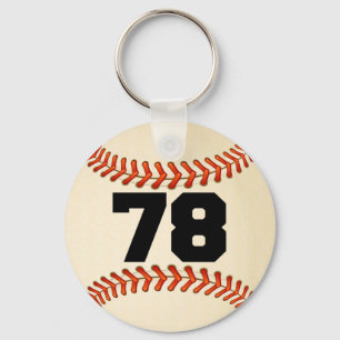 Porte-clés Base-ball du numéro 78
