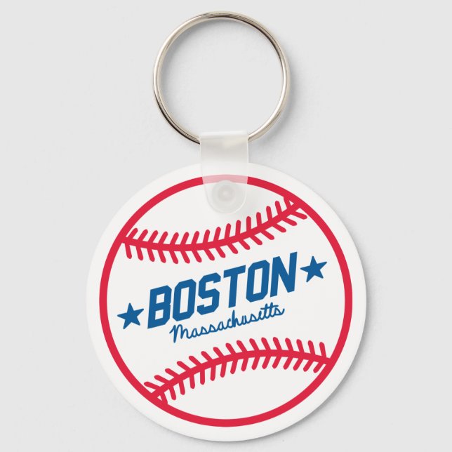 Porte-clés Baseball de Boston (Recto)
