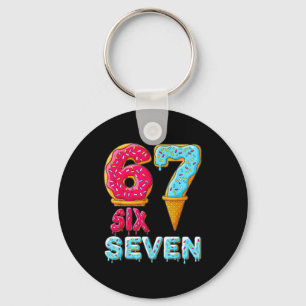 Porte-clés Baseball Drip Numéro 67 Joueur 67 Mème Crème Glacé
