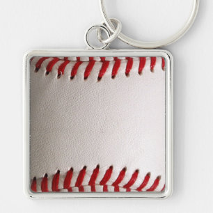 Porte-clés Baseball et Softball Classiques Couture Rouge