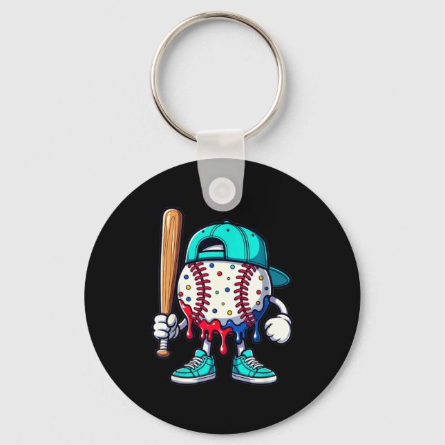 Porte-clés Baseball Lifestyle 101 Apparel Youth Drip Baseball (Recto)