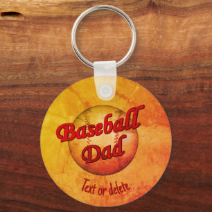 Porte-clés Baseball Papa mignon Personnalisé
