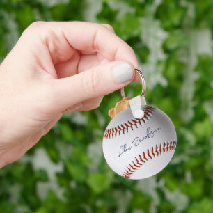 Porte-clés Baseball personnalisé signé