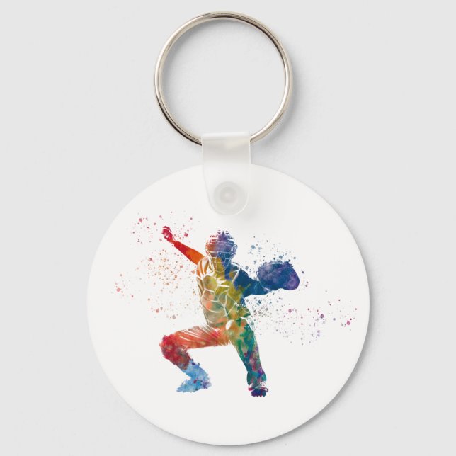 Porte-clés baseball player (Recto)