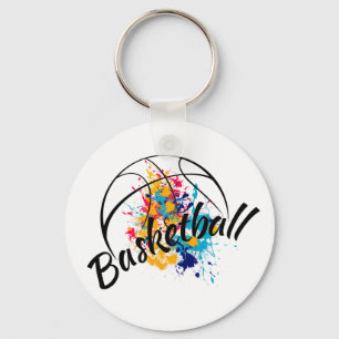 Porte-clés Basket aquarelle