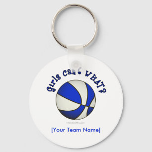 Porte-clés Basket-ball - Blanc/Bleu