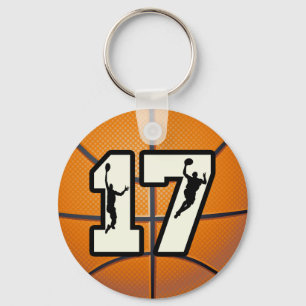 Porte-clés Basket-ball et joueurs du numéro 17