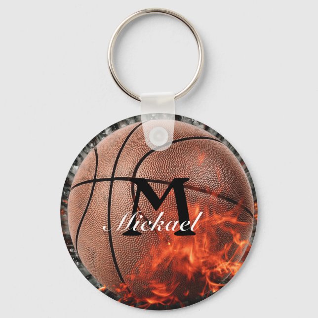Porte-clés Basket-ball flamand personnalisé (Recto)