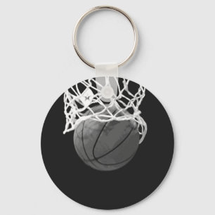 Porte-clés Basket-ball noir et blanc