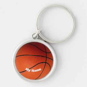 Porte-clés Basket-ball Votre nom Personnalisé
