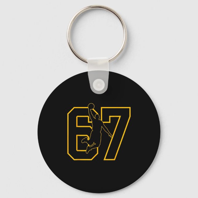 Porte-clés Basketball Drip Number 67 Basketball Player  (Recto)