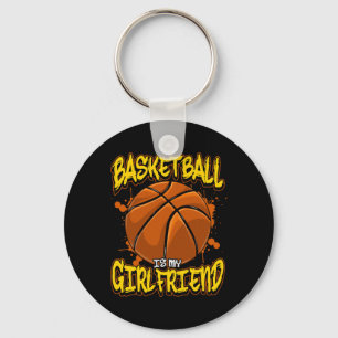 Porte-clés Basketball Est Ma Petite Amie Drôle Joueurs De Bba