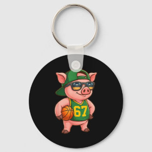 Porte-clés Basketball G drôle 67 argot Gen Alpha Srts Hommes