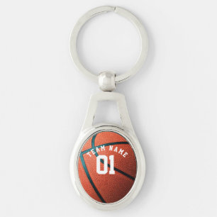 Porte-clés BASKETBALL PERSONNALISÉ Nom PORTE - CLÉ