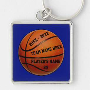 Porte-clés Basketball Senior Night Dons Votre Texte, Couleurs