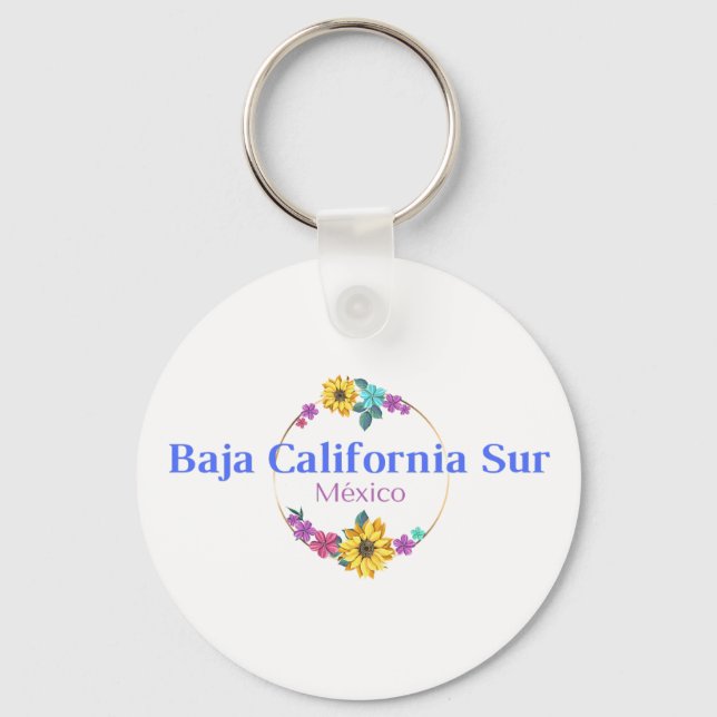Porte-clés Basse Californie Mexique Destination de voyage (Recto)