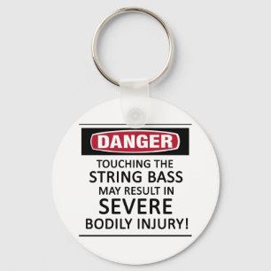 Porte-clés Basse de chaîne de danger