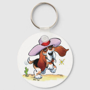 Porte-clés Basset Got Drool? Keychain