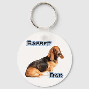 Porte-clés Basset Hound Papa 4 - Porte - clé