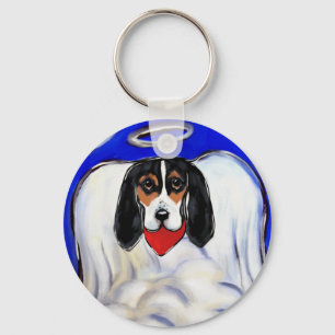 Porte-clés Bassett Hound Angel