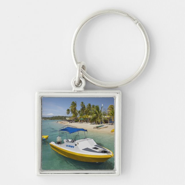 Porte-clés Bateau à moteur et banane (Devant)