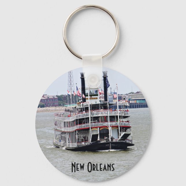 Porte-clés Bateau à vapeur sur le fleuve Mississippi (Recto)