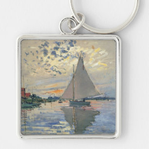 Porte-clés Bateau à voile de Monet Impressionnisme français C